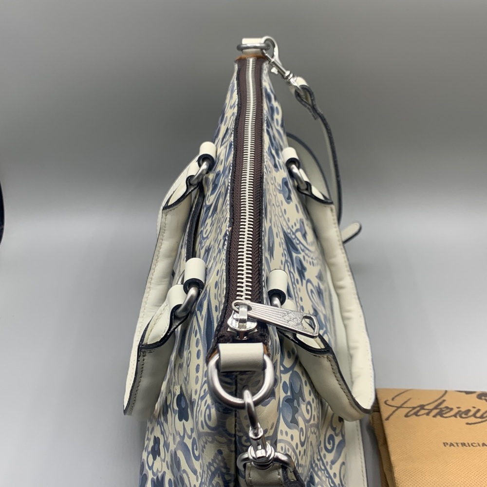 Patricia Nash Satchel Italian Folklore Pattern Handbag Purse Like New! - Picture 4 of 7